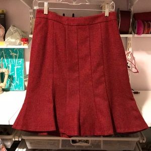 The Limited Burgundy Skirt